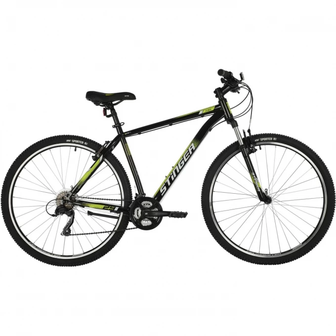 Горный велосипед STINGER CAIMAN 29" чёрный с рамой 22" 29SHV.CAIMAN.22BK1 Горный велосипед STINGER CAIMAN 29" чёрный с рамой 22" 29SHV.CAIMAN.22BK1