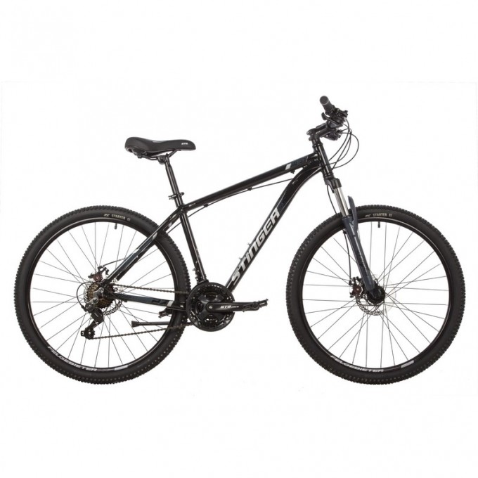 Горный велосипед STINGER ELEMENT STD 27" чёрный с рамой 20" 27AHD.ELEMSTD.20BK2