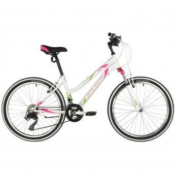 Подростковый велосипед STINGER LATINA белый с рамой 12" 24SHV.LATINA.12WH10