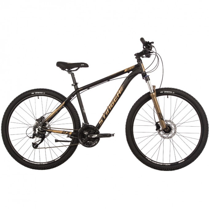 Велосипед STINGER 27.5" ELEMENT EVO золотистый, алюминий, размер 20" 27AHD.ELEMEVO.20GD4